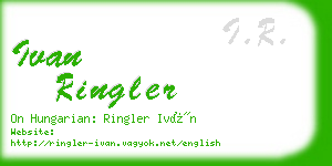 ivan ringler business card